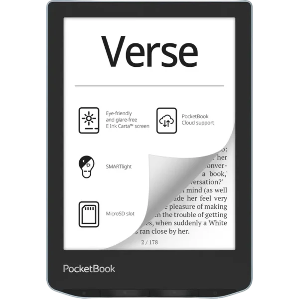 eBook Reader PocketBook Verse 629, Albastru stralucitor
