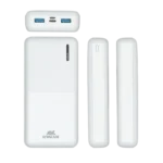 Acumulator extern Rivacase VA2572, 20000mAh, Alb