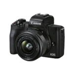Aparat Foto Mirrorless Canon EOS M50 Mark II + EF-M 15-45 IS + EF-M 55-200 IS, Negru - imagine 4