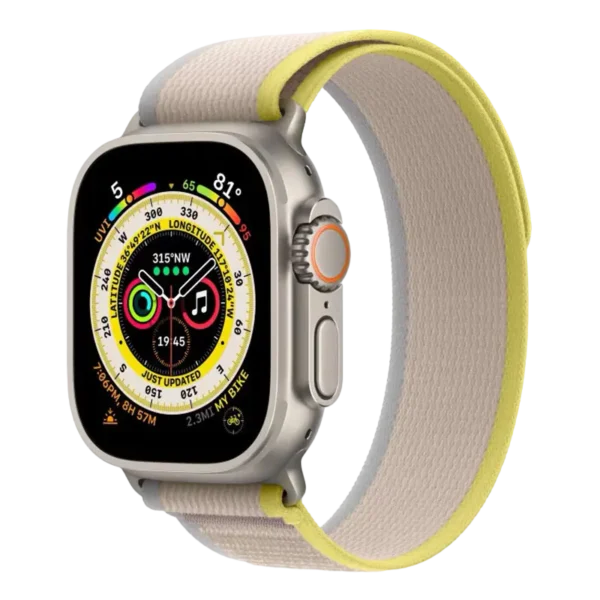Ceas inteligent Apple Watch Ultra, 49mm, Bej/Galben