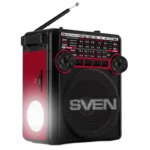 Radio portabil SVEN SRP-355, Negru/Rosu - Image 2