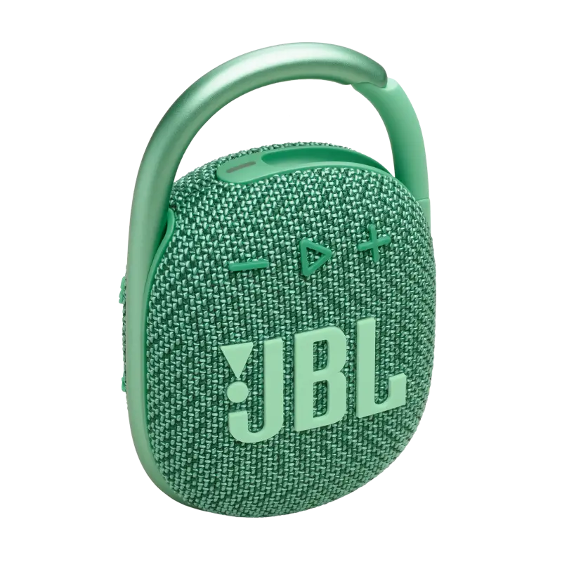 a9a4c8af-0474-4748-8feb-4edf0d8936d1.webp Portable Speakers JBL Clip 4 ECO Green, made from recycled plastic and fabric - Image 1