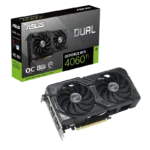 Placă Video ASUS DUAL-RTX4060TI-O8G,  8GB GDDR6X 128bit (DUAL-RTX4060TI-O8G)