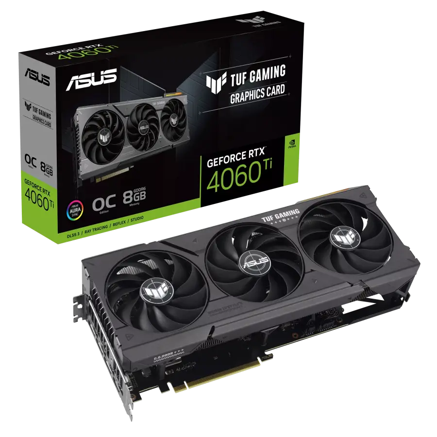 1f7df225-18c2-4538-81ce-89be1c7a4722.webp Placă Video ASUS TUF-RTX4060TI-O8G-GAMING, 8GB GDDR6 128bit (TUF-RTX4060TI-O8G-GAMING) - Image 1