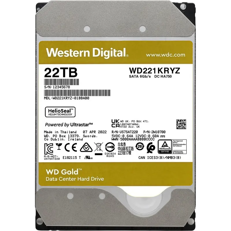 4bf6181f-5327-4495-a2aa-fd74e78a2e45.webp Unitate HDD Western Digital WD Gold, 3.5″, 22 TB - Image 1