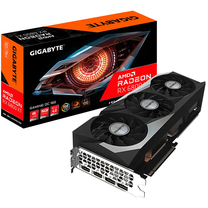 5ff689f0-03cc-40e4-a46d-4e06030e908a.webp Placă Video Gigabyte GV-R68XTGAMING OC-16GD, 16GB GDDR6 256bit - Image 1