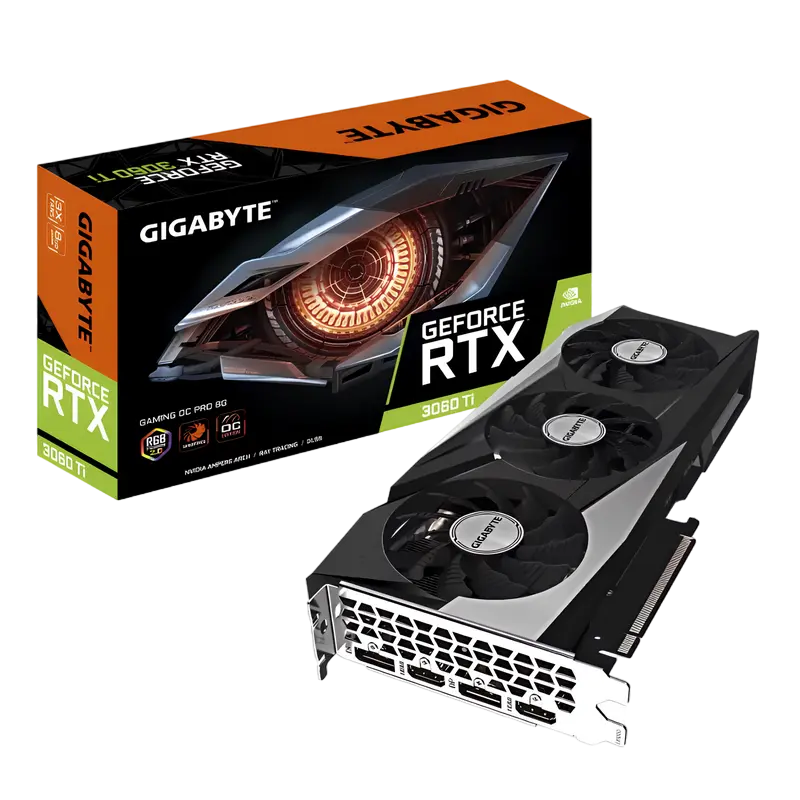 6f9dcb9e-0276-474a-8b85-7e5bb8fe7717.webp Placă Video Gigabyte GV-N306TGAMINGOC PRO-8GD, 8GB GDDR6 256bit - Image 1