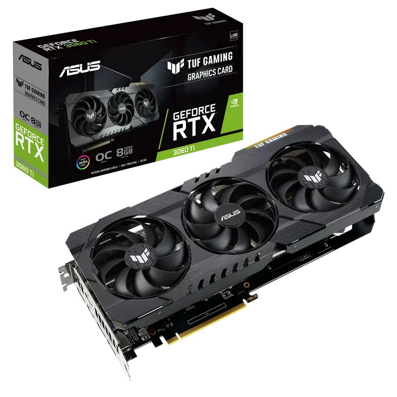 7a69846e-675f-41df-8e4d-303da7a13780.webp Placă Video ASUS TUF-RTX3060TI-O8GD6XGAMING, 8GB GDDR6 256bit - Image 1