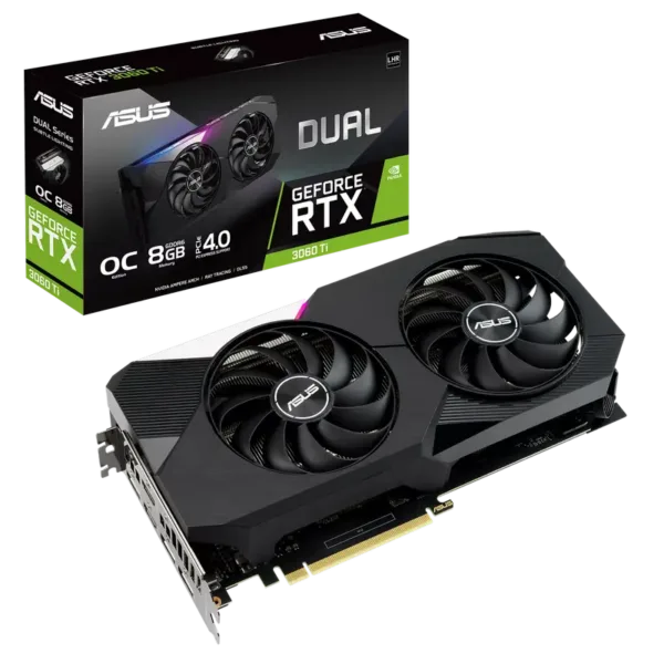 Placă Video ASUS DUAL-RTX3060TI-O8G-V2, 8GB GDDR6 256bit