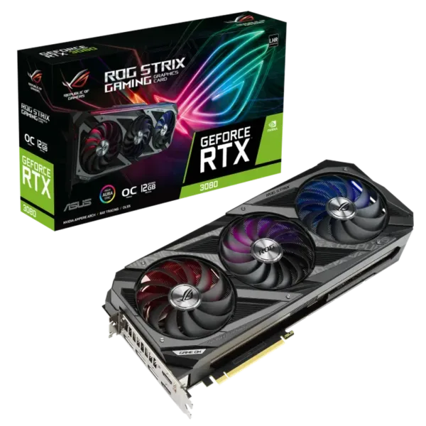 Placă Video ASUS ROG-STRIX-RTX3080-O12G-GAMING, 12GB GDDR6X 384bit