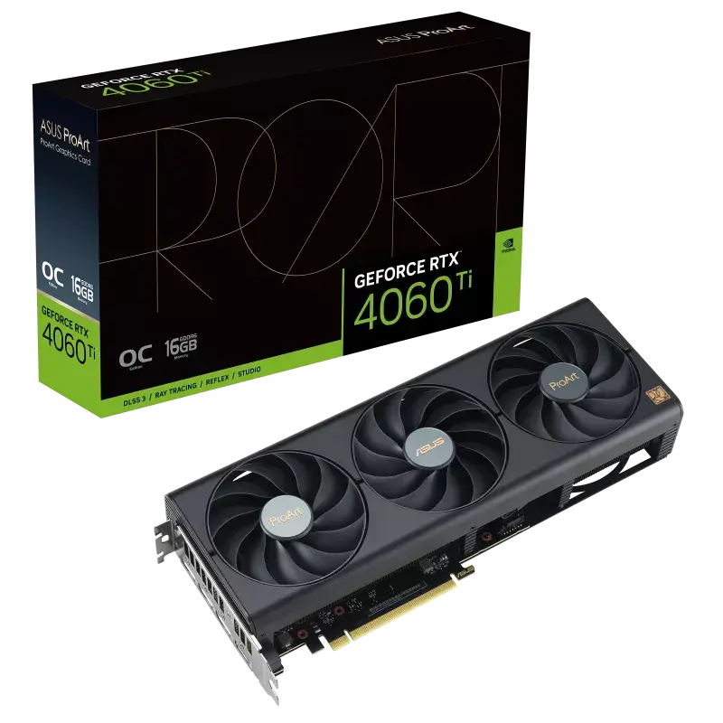 b564aa82-964f-4e3b-9813-b8f22cbe6341.webp Placă Video ASUS PROART-RTX4060TI-O16G, 16GB GDDR6 128bit - Image 1