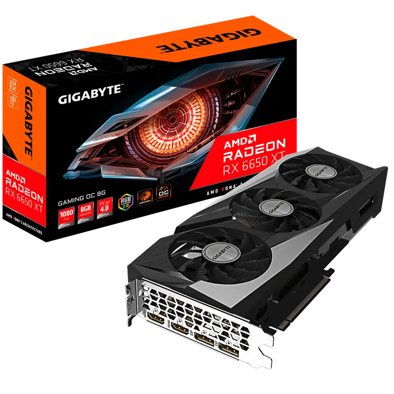 ba848e40-5fcb-4d96-a631-95d1fdc7b126.webp Placă Video Gigabyte GV-R665XTGAMING OC-8GD, 8GB GDDR6 128bit - Image 1