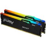 Memorie RAM Kingston FURY Beast RGB, DDR5 SDRAM, 6000 MHz, 64GB, KF560C36BBEAK2-64