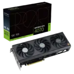 Placă Video ASUS PROART-RTX4070-O12G, 12GB GDDR6X 192bit (PROART-RTX4070-O12G)