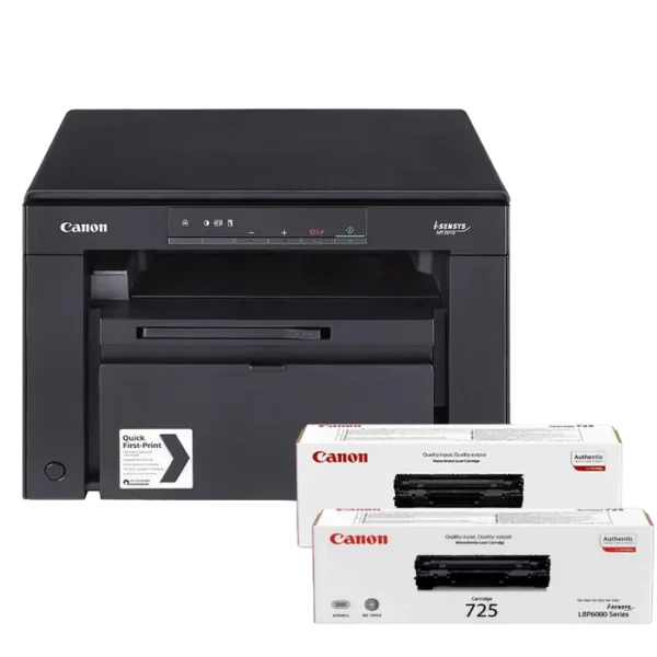 Multifunctional laser Canon MFD i-Sensys  MF3010 Bundle, & CRG725 x 2 pc, Negru