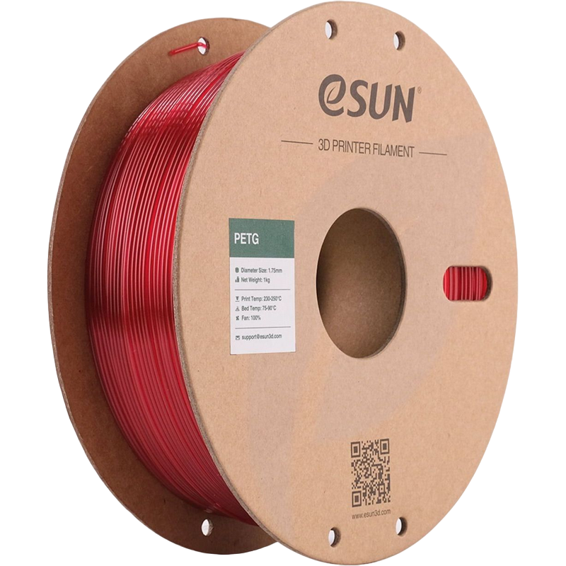 00070380-995e-4967-8e96-ac8707133690 PETG 1.75 mm, ESUN Pink Filament, 1 kg - Image 1