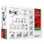 Suport înclinat pe perete BARKAN BM443, Negru - Image 5