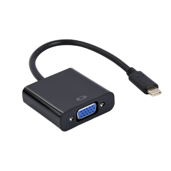Cablu Video Cablexpert A-CM-VGAF-01, USB 3.1 Type-C (M) - VGA 15-pin (F), 0.15 m, Negru