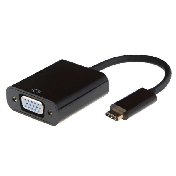Adaptor Video APC Electronic APC-631008, Type-C - VGA D-Sub, 0,15m, Negru