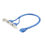 Cable, Dual USB 3.0 receptacle on bracket, CC-USB3-RECEPTACLE - Image 6