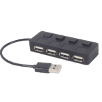Adaptor Hub Gembird UHB-U2P4-05, Negru - imagine 8