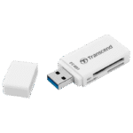 Cititor de carduri Transcend TS-RDF5, USB Type-A, Alb