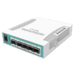 Comutator Router MikroTik CRS106-1C-5S, Alb