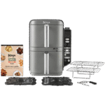 Friteuză cu aer cald Ninja Double Stack XL Smart SL451EU, Gri - imagine 3