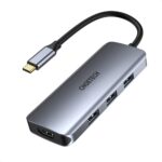 Adaptor Hub Choetech HUB-M19, Gri - Image 2