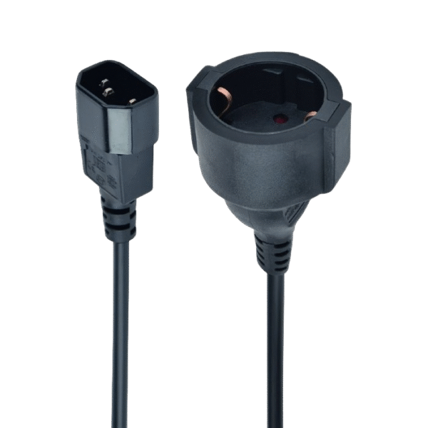Cablu adaptor de alimentare Cablexpert PC-SFC14M-01, 0,2m, Negru