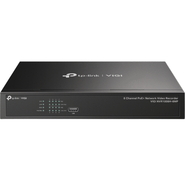 Înregistrator video TP-LINK VIGI NVR1008H-8MP, Negru