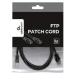Patch cord Cablexpert PP22-2M/BK, Cat5e FTP, 2m, Negru - imagine 4