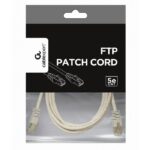 Patch cord Cablexpert PP22-0.5M, Cat5e FTP, 0,5m, Gri - imagine 3