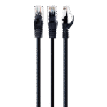 Patch cord Cablexpert PP6U-1M/BK, Cat6 UTP, 1m, Negru