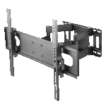 Suport TV de perete Gembird WM-70ST-01, Negru - Image 4
