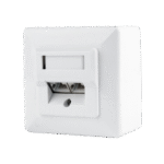 Priză pentru montare pe perete Cablexpert MVS-2S6-01, Alb