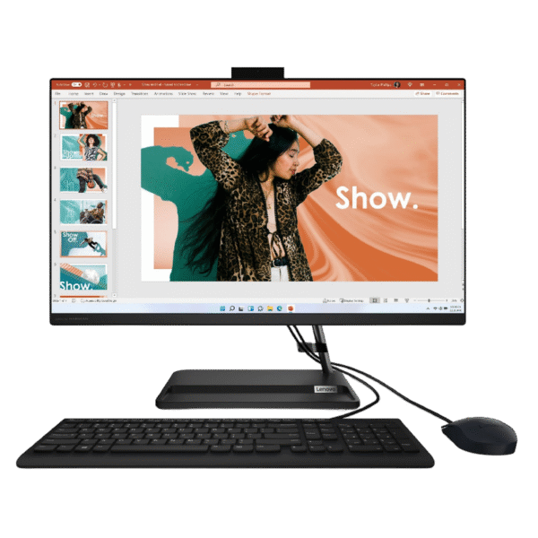 Computer All-in-One Lenovo IdeaCentre 3 27ALC6, 27", AMD Ryzen 5 7430U, 16GB/512GB, Fără SO, Negru