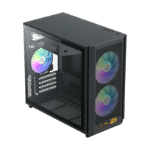 Carcasă PC Gamemax F36 BK, Mini-Tower, Fără PSU, Negru - imagine 4