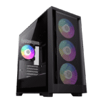 Carcasă PC Gamemax Defender MB, Mini-Tower, Fără PSU, Negru