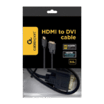 Cablu Video Cablexpert CC-HDMI-DVI-0.5M, HDMI (M) - DVI-I (M), 0,5m, Negru - imagine 4