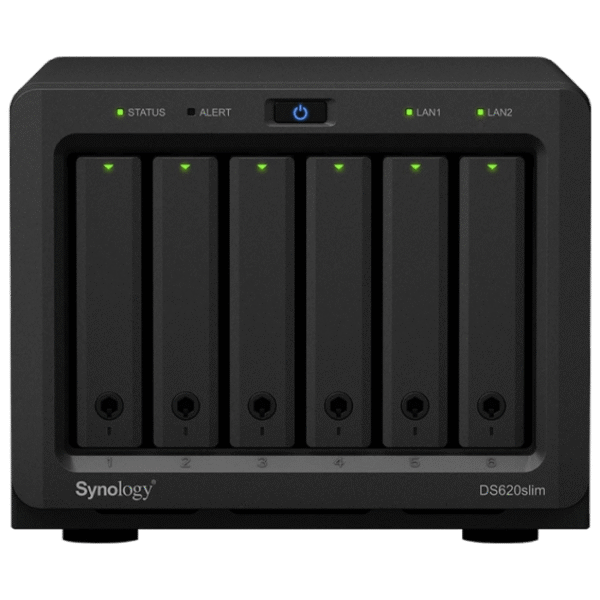 Stocare atașată la rețea SYNOLOGY DS620slim, Negru