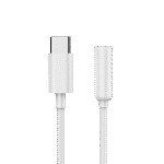 Audio Adaptor Cablexpert A-CM-3.5F-01, USB Type-C (M) - 3.5mm 4-pin (F), 0,01 m, Alb - imagine 3