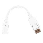 Adaptor Video Cablexpert A-mDPF-DPM-001-W, MiniDP (F) - DisplayPort (M), 0,1m, Alb - Image 3