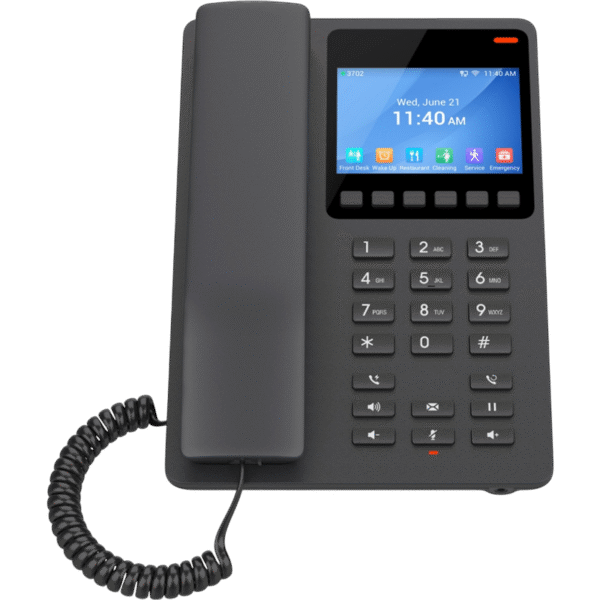 Telefon IP Grandstream GHP631W, Negru