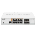 Comutator Router MikroTik CRS112-8P-4S-IN, Alb