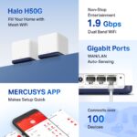 Sistem Wi-Fi Mesh MERCUSYS Halo H50G (2-pack), Alb - imagine 3