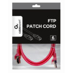 Patch cord Cablexpert PP6-1M/RO, Cat6 FTP , 1m, Roz - imagine 7