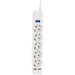 Prelungitor electric SVEN SF-05LU, 5 Prize, 1,8m, Alb