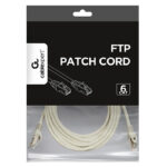 Patch cord Cablexpert PP6-5M/W, Cat6 FTP , 5m, Alb - imagine 4