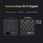 Router fără fir MERCUSYS MR80X, Negru - imagine 2